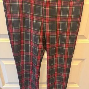 Zara Red and Black Plaid Men's Pants
